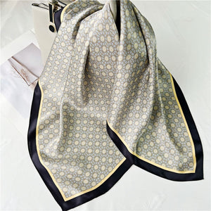 MaraSilk Pure Mulberry Silk Scarf - Square Crepe Satin MS186