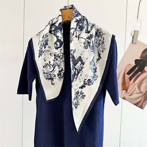 MaraSilk Pure Mulberry Silk Scarf - Square Crepe Satin MS187