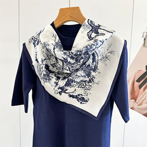 MaraSilk Pure Mulberry Silk Scarf - Square Crepe Satin MS187