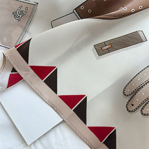 MaraSilk Pure Mulberry Silk Scarf - Square Crepe Satin MS188