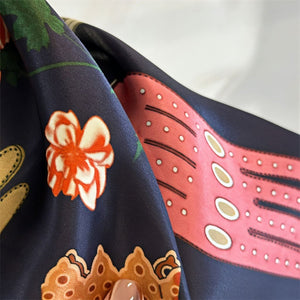 MaraSilk Pure Mulberry Silk Scarf - Square Crepe Satin MS188