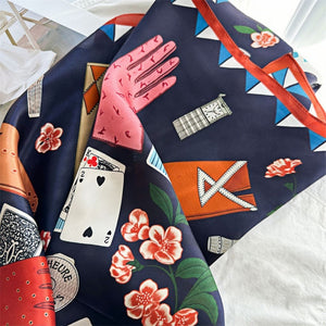 MaraSilk Pure Mulberry Silk Scarf - Square Crepe Satin MS188