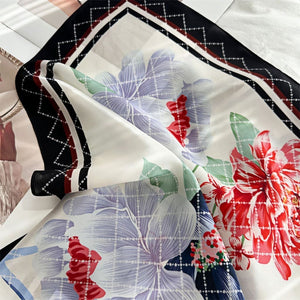 MaraSilk Pure Mulberry Silk Scarf - Square Crepe Satin MS189