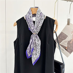 MaraSilk Pure Mulberry Silk Scarf - Square Crepe Satin MS190