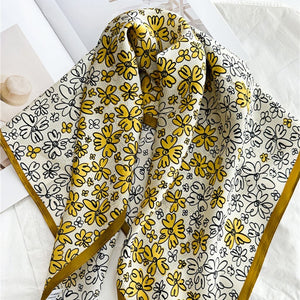 MaraSilk Pure Mulberry Silk Scarf - Square Crepe Satin MS190