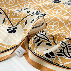 MaraSilk Pure Mulberry Silk Scarf - Square Crepe Satin MS191