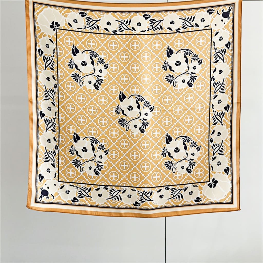 MaraSilk Pure Mulberry Silk Scarf - Square Crepe Satin MS191