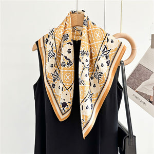 MaraSilk Pure Mulberry Silk Scarf - Square Crepe Satin MS191