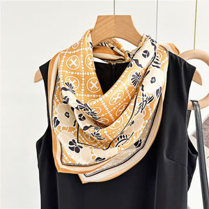 MaraSilk Pure Mulberry Silk Scarf - Square Crepe Satin MS191