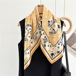 MaraSilk Pure Mulberry Silk Scarf - Square Crepe Satin MS191