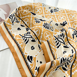 MaraSilk Pure Mulberry Silk Scarf - Square Crepe Satin MS191