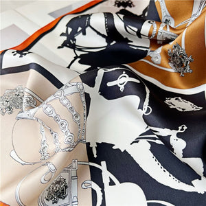 MaraSilk Pure Mulberry Silk Scarf - Square Crepe Satin MS192