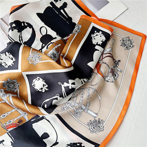 MaraSilk Pure Mulberry Silk Scarf - Square Crepe Satin MS192