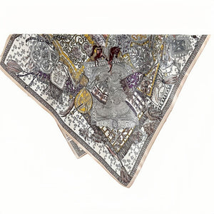 MaraSilk Pure Mulberry Silk Scarf - Square Crepe Satin MS193