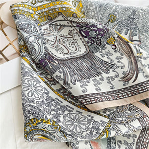 MaraSilk Pure Mulberry Silk Scarf - Square Crepe Satin MS193