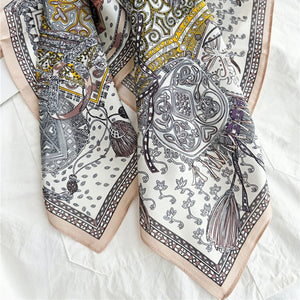 MaraSilk Pure Mulberry Silk Scarf - Square Crepe Satin MS193