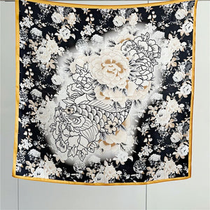 MaraSilk Pure Mulberry Silk Scarf - Square Crepe Satin MS194