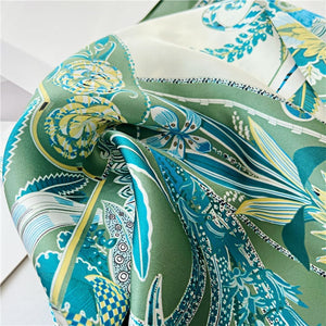 MaraSilk Pure Mulberry Silk Scarf - Square Crepe Satin MS195