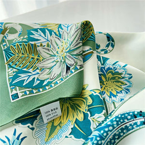 MaraSilk Pure Mulberry Silk Scarf - Square Crepe Satin MS195