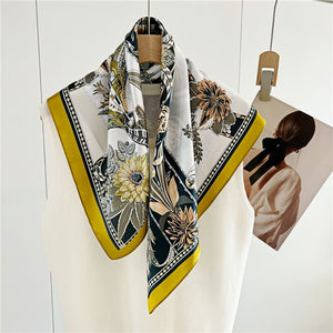 MaraSilk Pure Mulberry Silk Scarf - Square Crepe Satin MS195