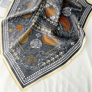 MaraSilk Pure Mulberry Silk Scarf - Square Crepe Satin MS196