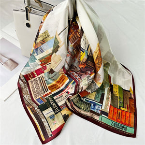 MaraSilk Pure Mulberry Silk Scarf - Square Crepe Satin MS199