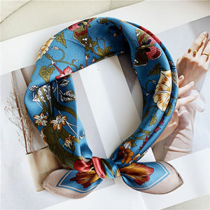 MaraSilk Pure Mulberry Silk Scarf Square Crepe Satin MS20-1