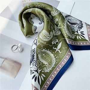 MaraSilk Pure Mulberry Silk Scarf Square Crepe Satin MS20-11