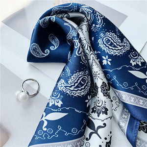 MaraSilk Pure Mulberry Silk Scarf Square Crepe Satin MS20-14