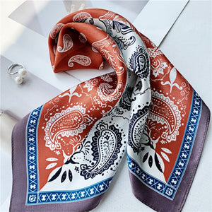 MaraSilk Pure Mulberry Silk Scarf Square Crepe Satin MS20-8