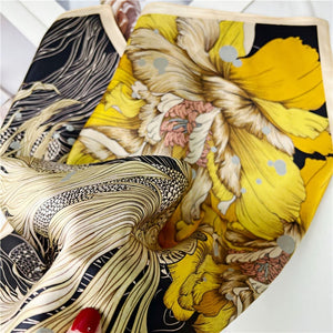 MaraSilk Pure Mulberry Silk Scarf - Square Crepe Satin MS200