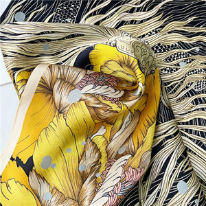 MaraSilk Pure Mulberry Silk Scarf - Square Crepe Satin MS200