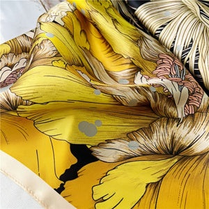 MaraSilk Pure Mulberry Silk Scarf - Square Crepe Satin MS200