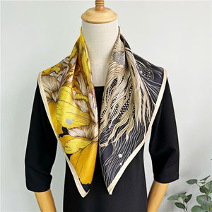MaraSilk Pure Mulberry Silk Scarf - Square Crepe Satin MS200