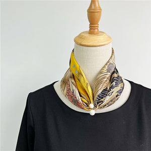 MaraSilk Pure Mulberry Silk Scarf - Square Crepe Satin MS200