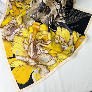 MaraSilk Pure Mulberry Silk Scarf - Square Crepe Satin MS200