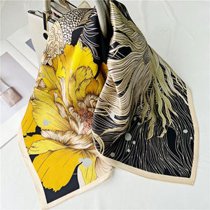 MaraSilk Pure Mulberry Silk Scarf - Square Crepe Satin MS200