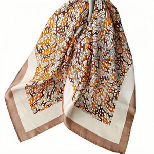 MaraSilk Pure Mulberry Silk Scarf - Square Crepe Satin MS202