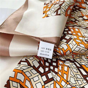 MaraSilk Pure Mulberry Silk Scarf - Square Crepe Satin MS202