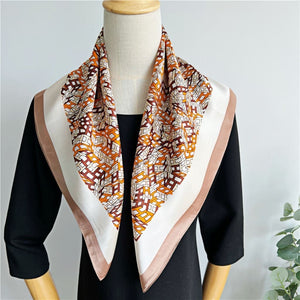 MaraSilk Pure Mulberry Silk Scarf - Square Crepe Satin MS202