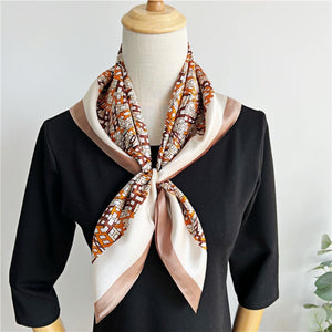 MaraSilk Pure Mulberry Silk Scarf - Square Crepe Satin MS202 25" x 25" MS20201