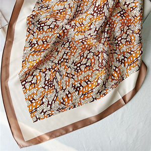 MaraSilk Pure Mulberry Silk Scarf - Square Crepe Satin MS202