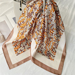 MaraSilk Pure Mulberry Silk Scarf - Square Crepe Satin MS202