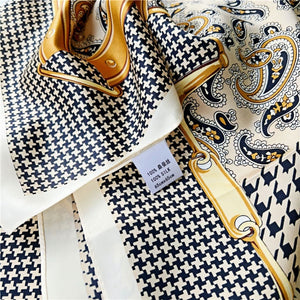 MaraSilk Pure Mulberry Silk Scarf - Square Crepe Satin MS203