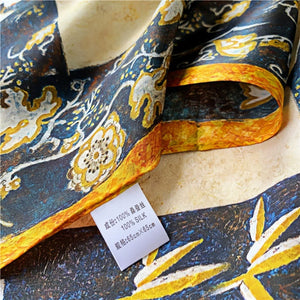 MaraSilk Pure Mulberry Silk Scarf - Square Crepe Satin MS204