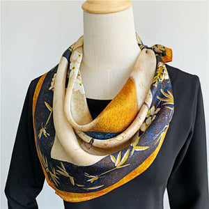 MaraSilk Pure Mulberry Silk Scarf - Square Crepe Satin MS204