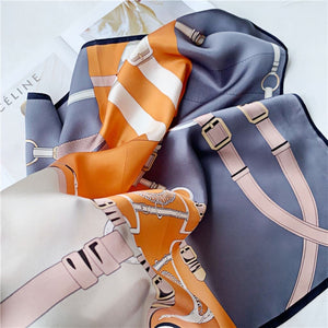 MaraSilk Pure Mulberry Silk Scarf - Square Crepe Satin MS205