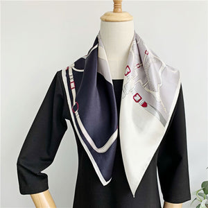 MaraSilk Pure Mulberry Silk Scarf - Square Crepe Satin MS205