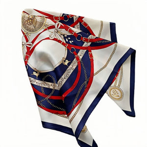 MaraSilk Pure Mulberry Silk Scarf - Square Crepe Satin MS206