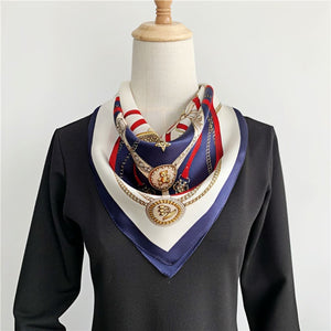 MaraSilk Pure Mulberry Silk Scarf - Square Crepe Satin MS206